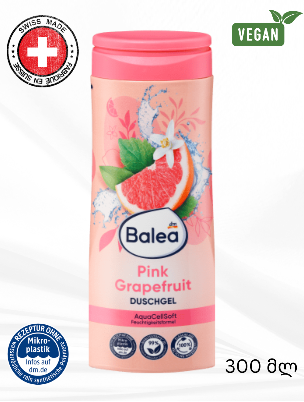 Balea -ს შხაპის გელი Pink Grapefruit 300 მლ