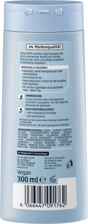 Balea Men-ის შამპუნი Shampoo Sensitive მამაკაცებისთვის 300 მლ