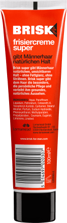 Brisk -ის თმის ვარცხნილობის კრემი მამაკაცებისთვის 100 მლ. Frisiercreme