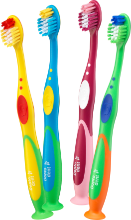 Dentodent -ის საბავშვო კბილის ჯაგრისი 3-დან 6 წლამდე. 2 ცალი