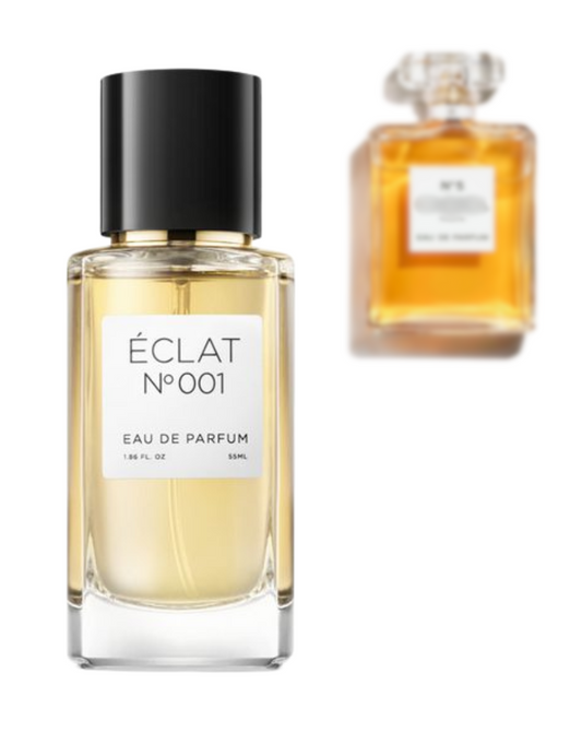 Éclat-ის N° 001-ი ინსპირირებული Chanel - N°5 -ის სურნელით!
