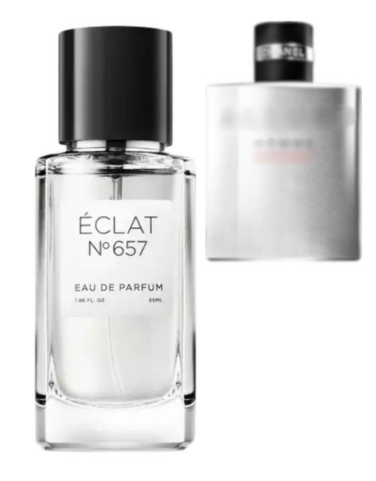 Éclat-ის N° 657-ი ინსპირირებული Chanel - Allure Homme Sport -ის სურნელით!