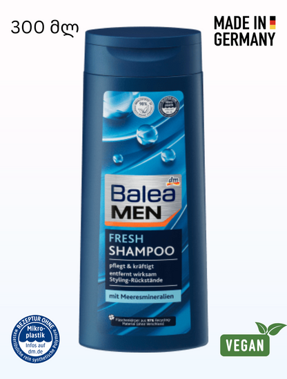 Balea Men-ის შამპუნი Shampoo Fresh მამაკაცებისთვის 300 მლ