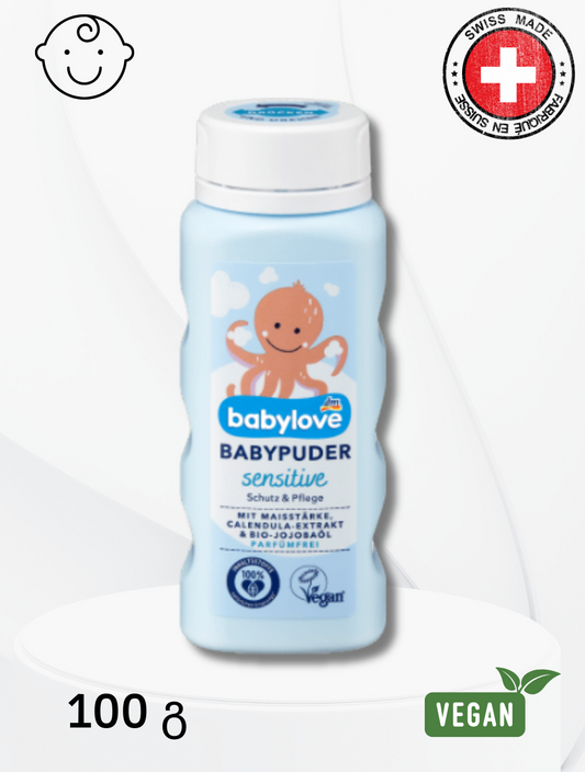 babylove საბავშვო პურდი Babypuder sensitive - 100 გ