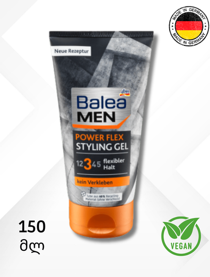 Balea MEN -ის თმის გელი Power Flex 150 მლ.