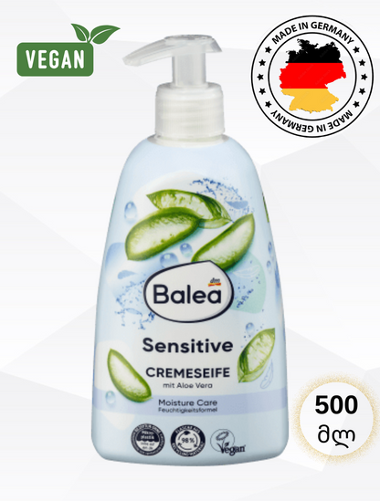 Balea -ს თხევადი კრემ-საპონი Sensitive, 500 მლ.