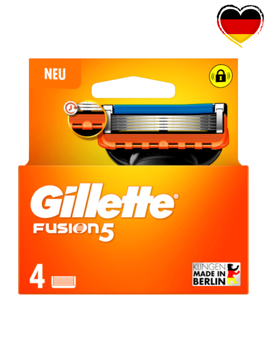 Gillette Fusion 5 ბერლინში დამზადებული Made in Berlin საუკეთესო ხარისხის პირები