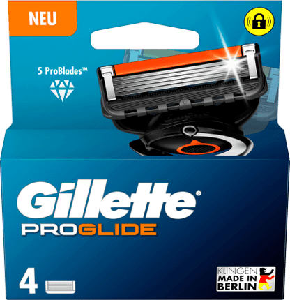 Gillette ProGlide ბერლინში დამზადებული Made in Berlin საუკეთესო ხარისხის პირები
