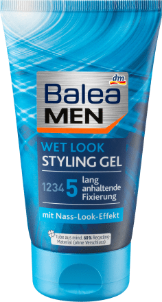Balea MEN -ის თმის გელი სველი ეფექტით 150 მლ. Haargel Wet Look