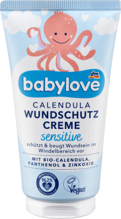 Babylove -ს საბავშვო sensitive Calendula - სენსიტიური დამცავი კრემი გულყვითელა 75 მლ