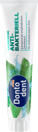 Dontodent -ის კბილის პასტა ანტიბაქტერეული Antibakteriell,  125 მლ.