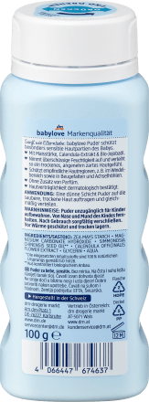 babylove საბავშვო პურდი Babypuder sensitive - 100 გ