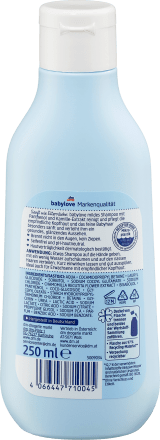 Babylove -ს საბავშვო შამპუნი Shampoo mild sensitive, 250 მლ