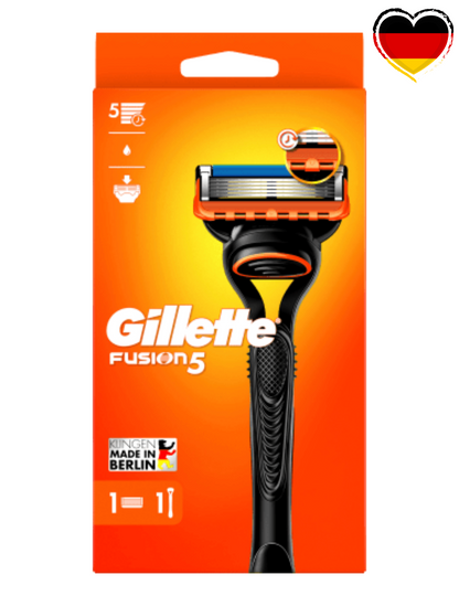 Gillette Fusion 5 ბერლინში დამზადებული Made in Berlin საუკეთესო ხარისხის პირით